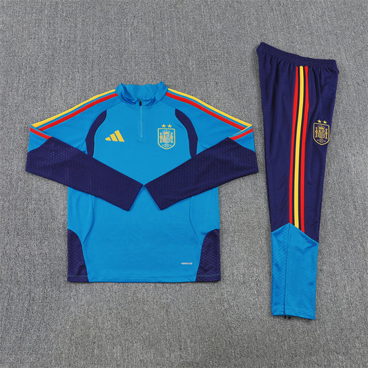 Spain Tracksuit-Light Blue and Navy Blue