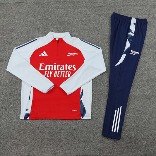 Arsenal Tracksuit-Red, White and Navy Blue
