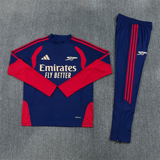 Arsenal Tracksuit-Red and Navy Blue