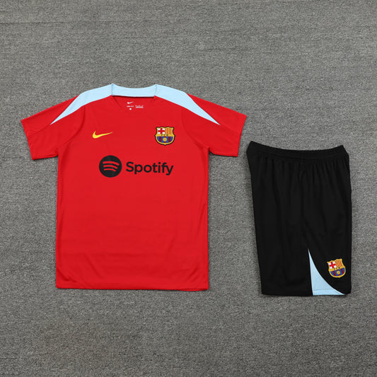 Barcelona Shorts Set-Red and Black