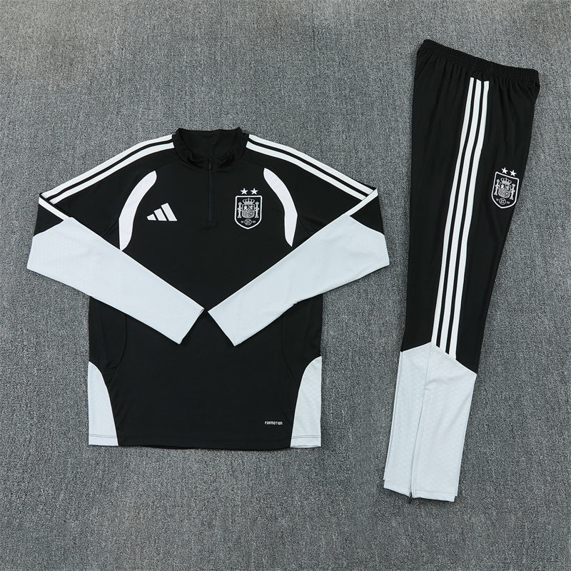 Spain Tracksuit-Black and Grey