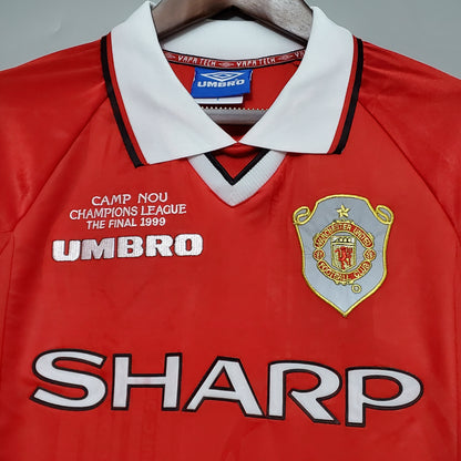 Retro long-sleeved 99/00 Manchester United Champions League version home