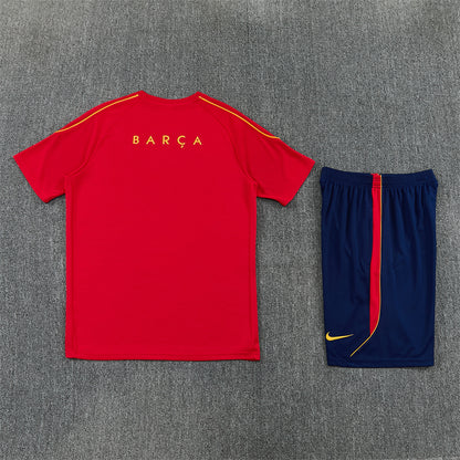 Barcelona Shorts Set-Red and Navy Blue