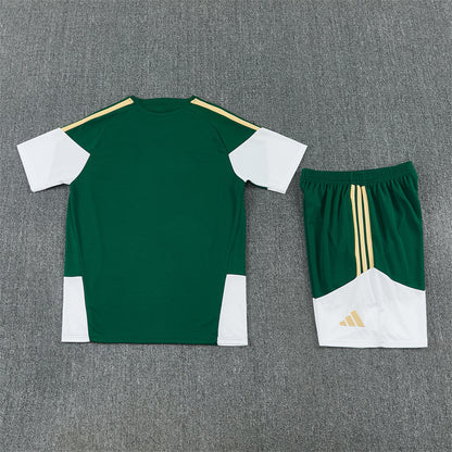 Italy Shorts Set-Dark Green and White