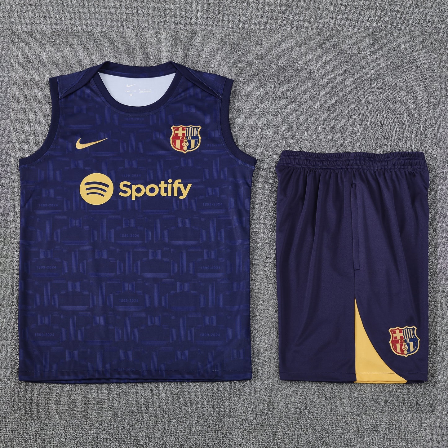 Barcelona Vest Set-Navy Blue