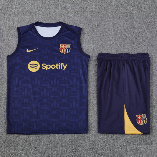 Barcelona Vest Set-Navy Blue