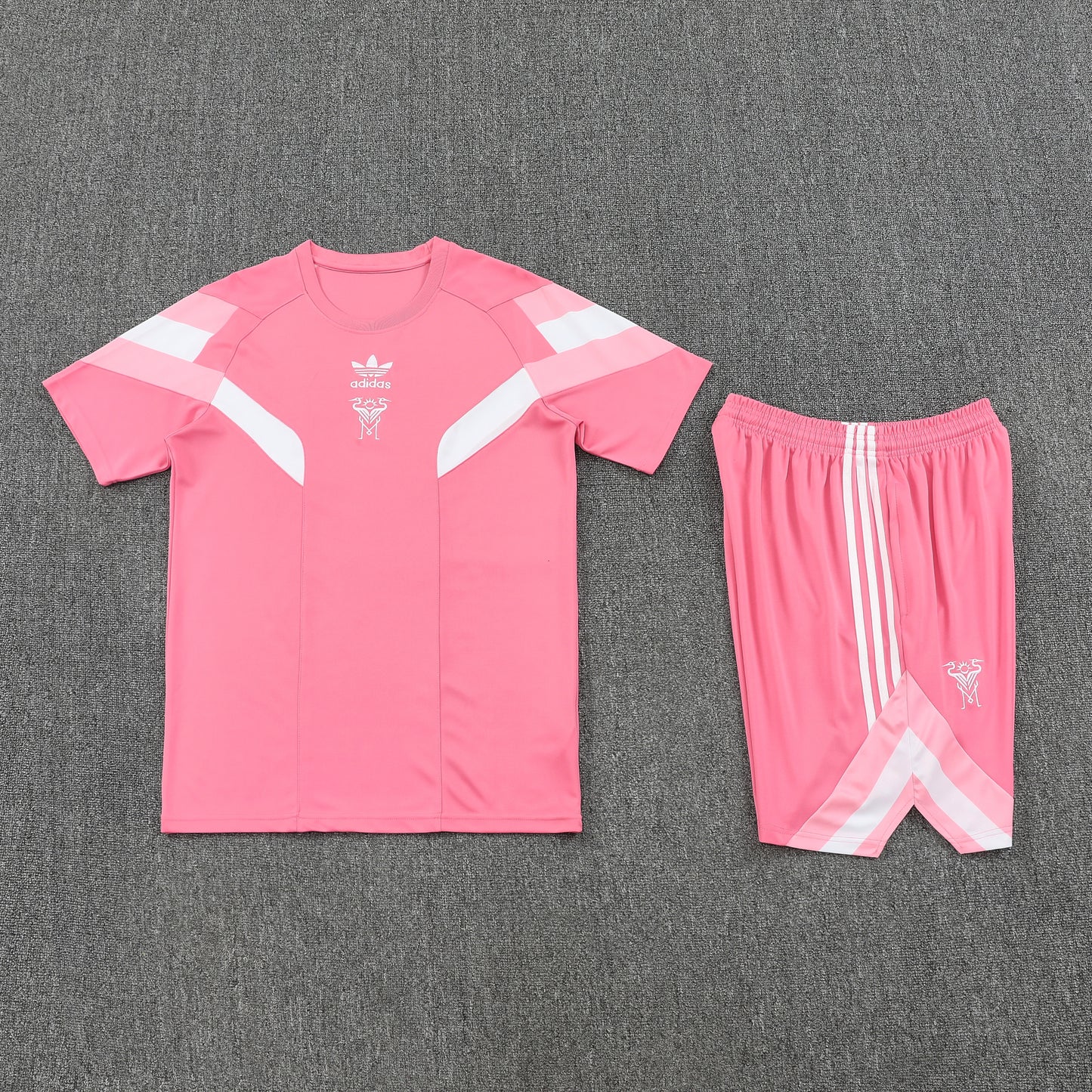 Inter Miami Shorts Set-Pink and White