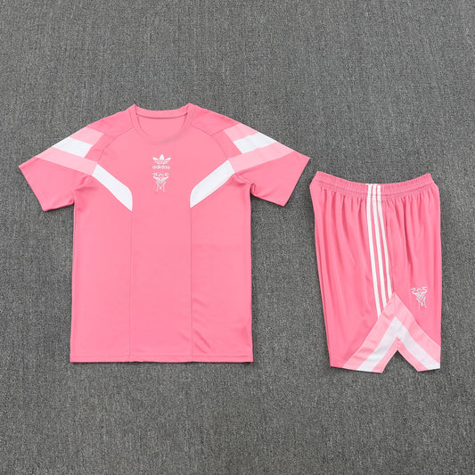 Inter Miami Shorts Set-Pink and White