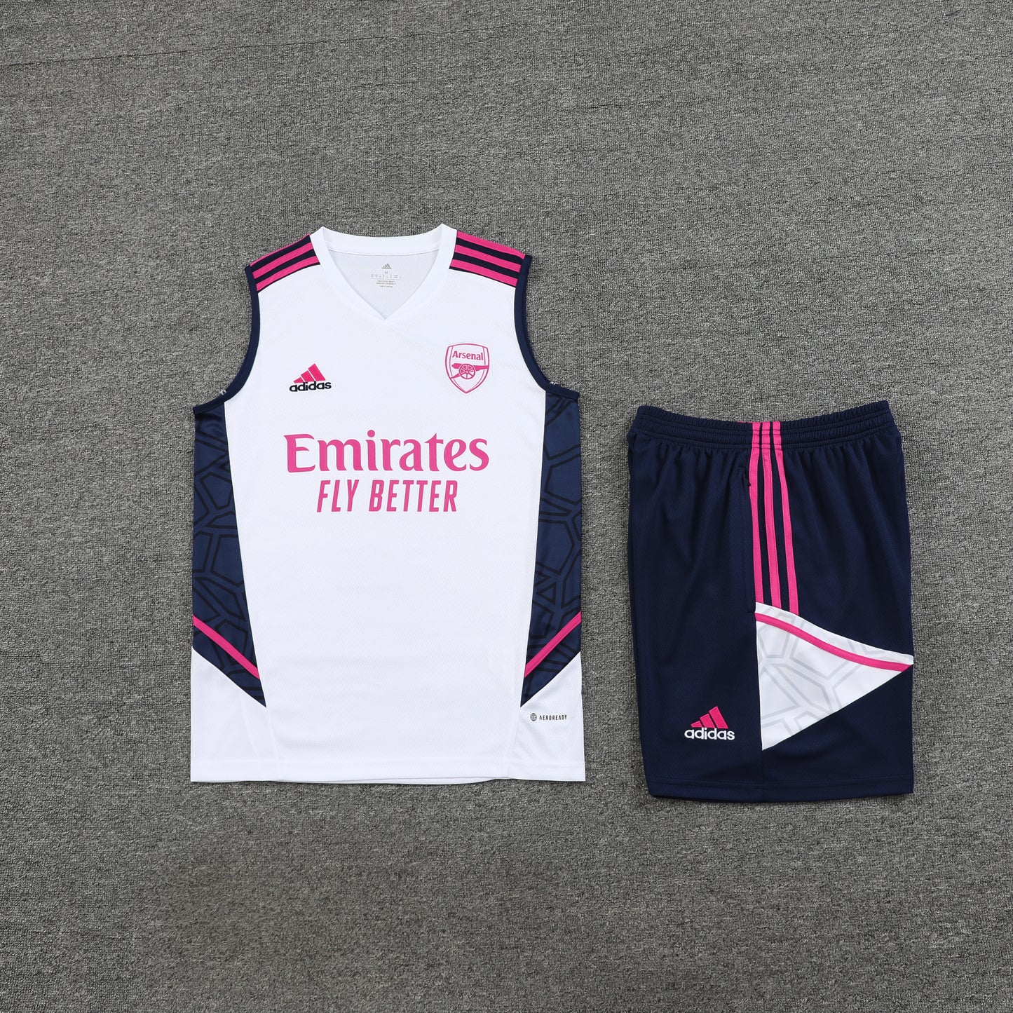 Arsenal Vest Set-White and Navy Blue
