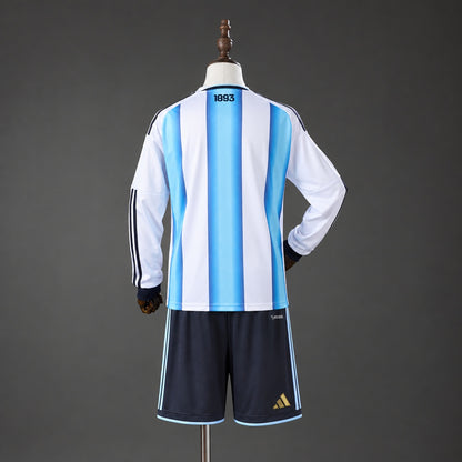 Argentina 2026 Home Long-Sleeve Kids Kit