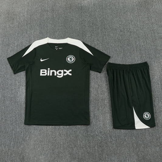 Chelsea Shorts Set-Dark Green