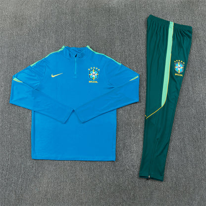 Brazil Tracksuit-Blue and Dark Green