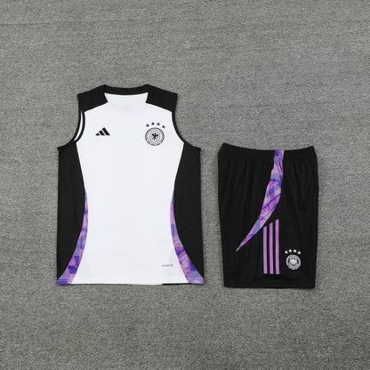 Germany Vest Set-White and Black