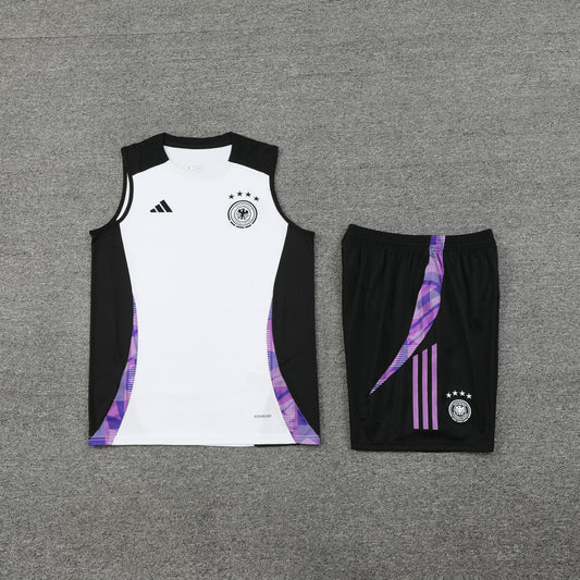Germany Vest Set-White and Black
