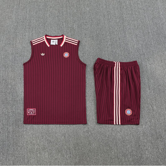 FC Bayern Munich Vest Set-Maroon