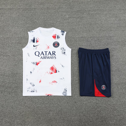 PSG Vest Set-White and Navy Blue