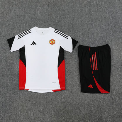 Manchester United Shorts Set-White and Black