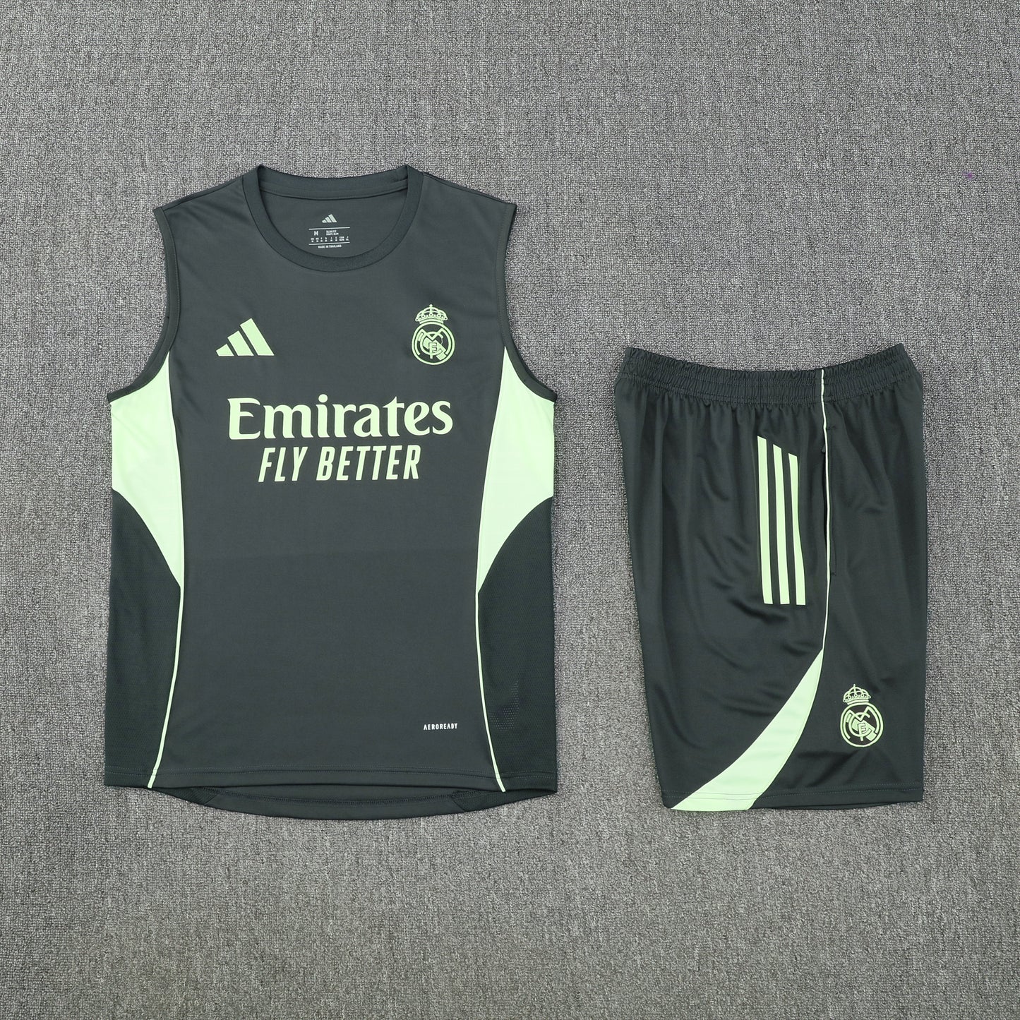 Real Madrid Vest Set-Dark Grey