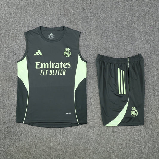 Real Madrid Vest Set-Dark Grey