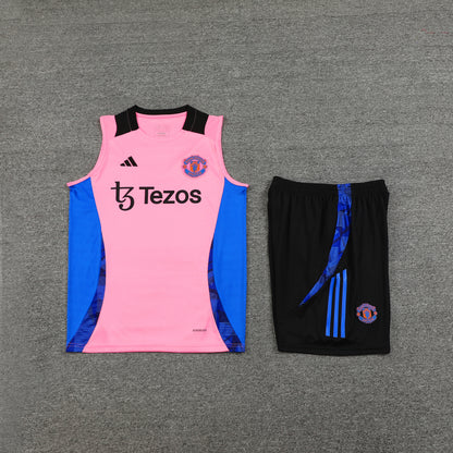 Manchester United Vest Set-Pink and Black