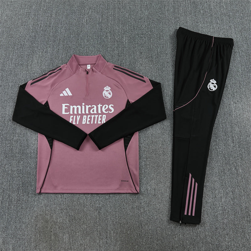Real Madrid Tracksuit-Brown and Black