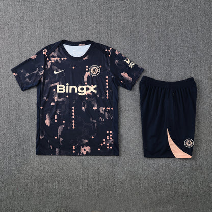 Chelsea Shorts Set-Navy Blue