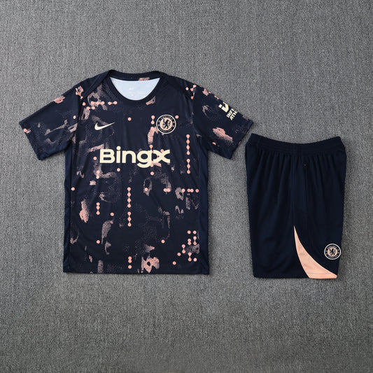 Chelsea Shorts Set-Navy Blue