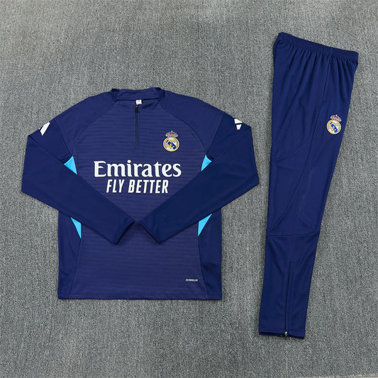 Real Madrid Tracksuit-Navy Blue