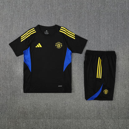 Manchester United Shorts Set-Black and Blue