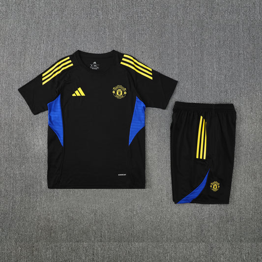 Manchester United Shorts Set-Black and Blue