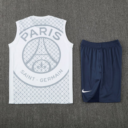 PSG Vest Set-White and Dark Grey