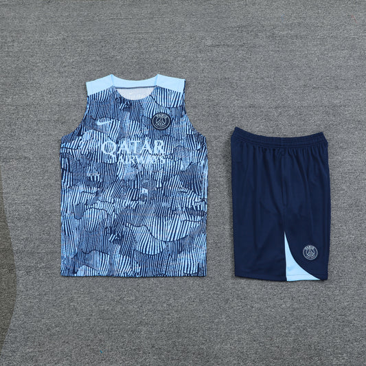 PSG Vest Set-Light Blue and Navy Blue