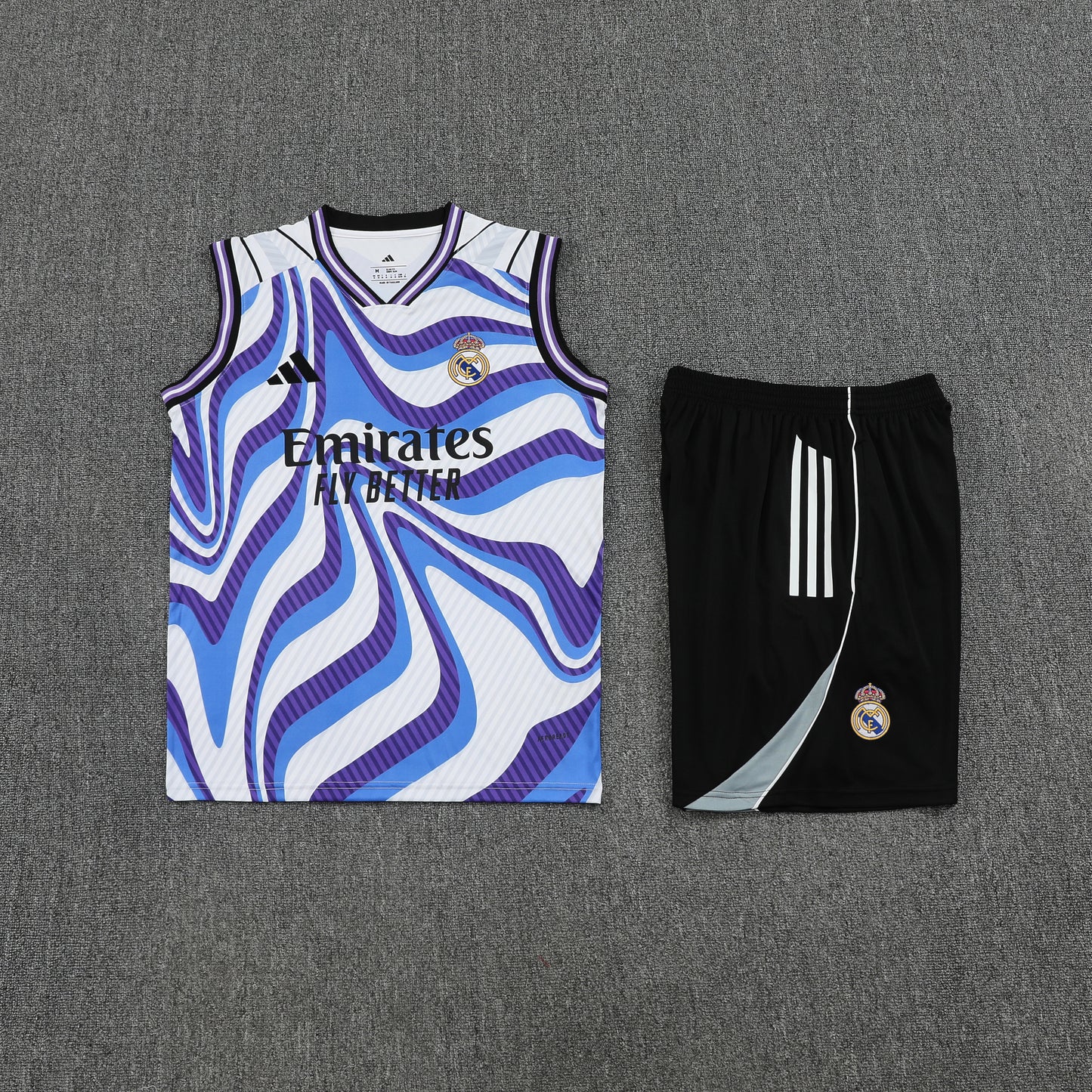 Real Madrid Vest Set-White, Blue and Black