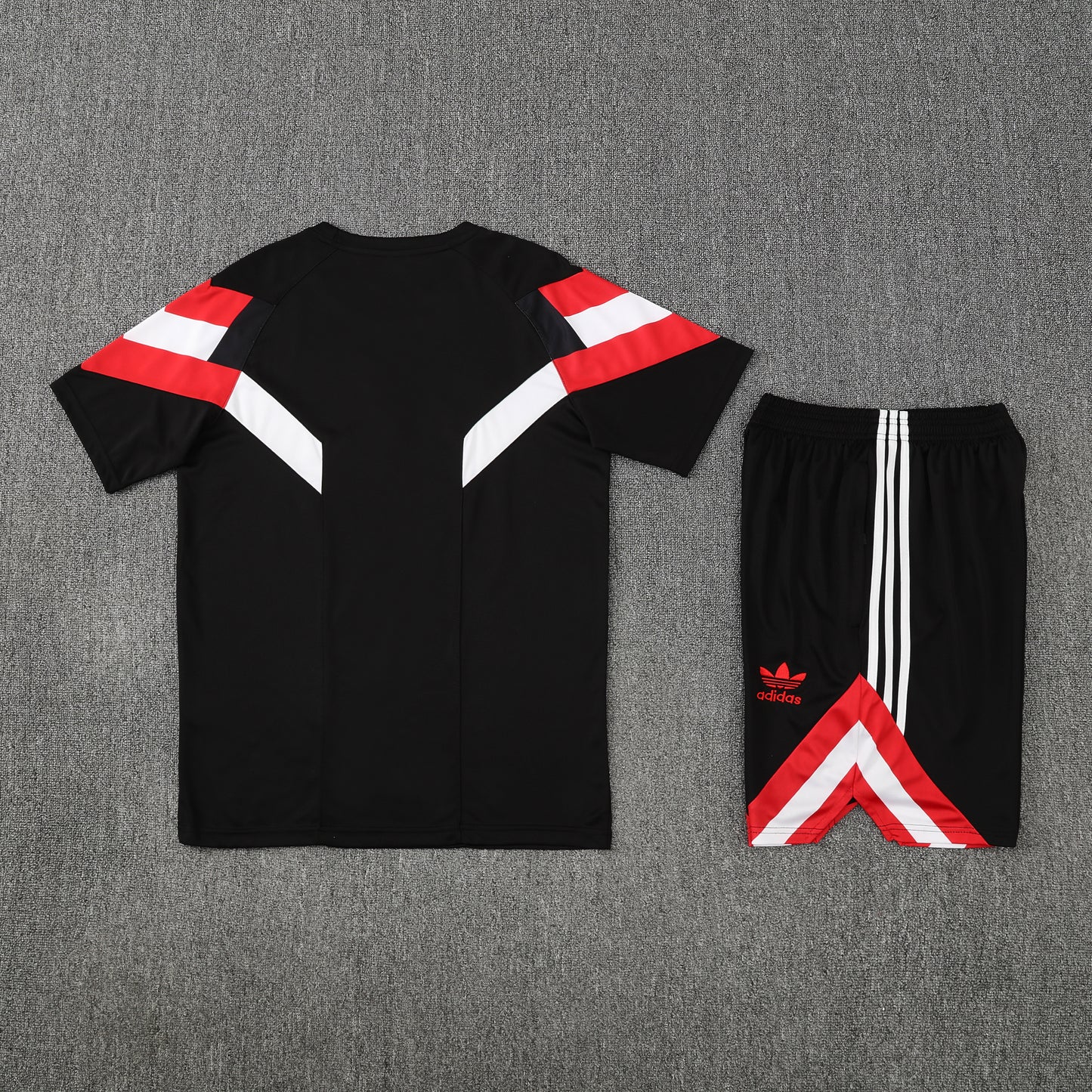 Chelsea Shorts Set-Black and Red