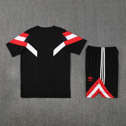 Chelsea Shorts Set-Black and Red
