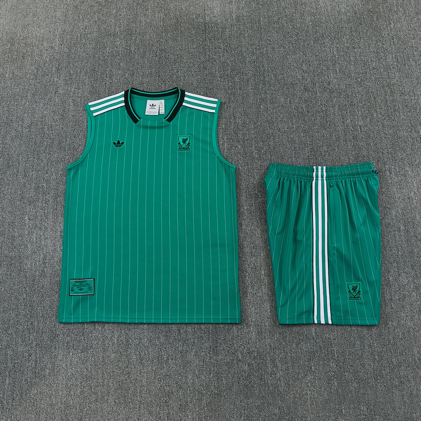 Liverpool Vest Set-Dark Green