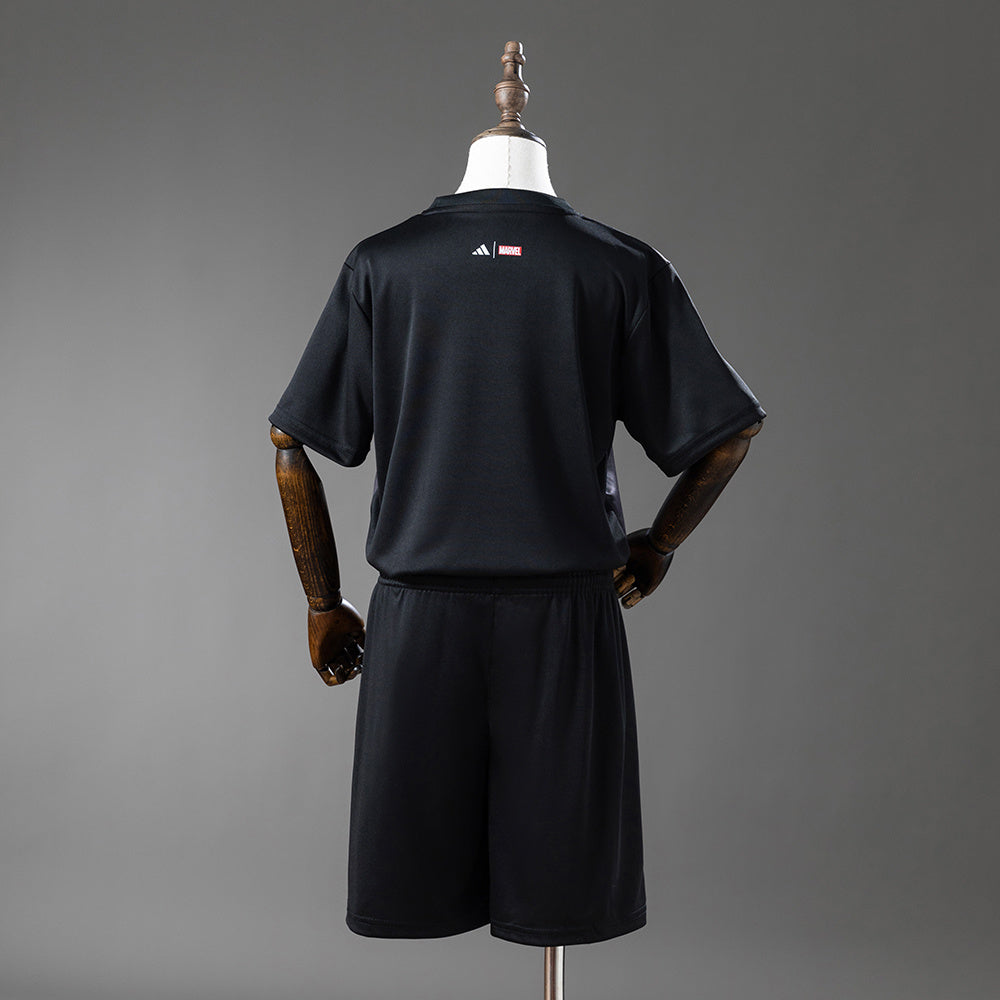 Real Madrid 25/26 Avengers - Pre-Match(Black) Kids Kit Jersey