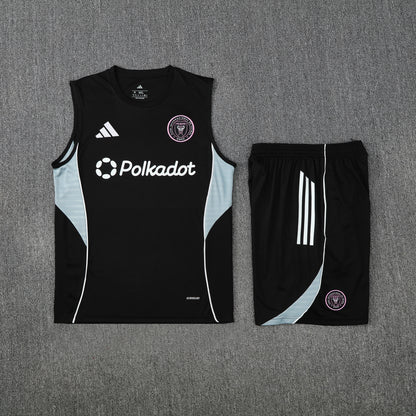 Inter Miami Vest Set-Black and Grey