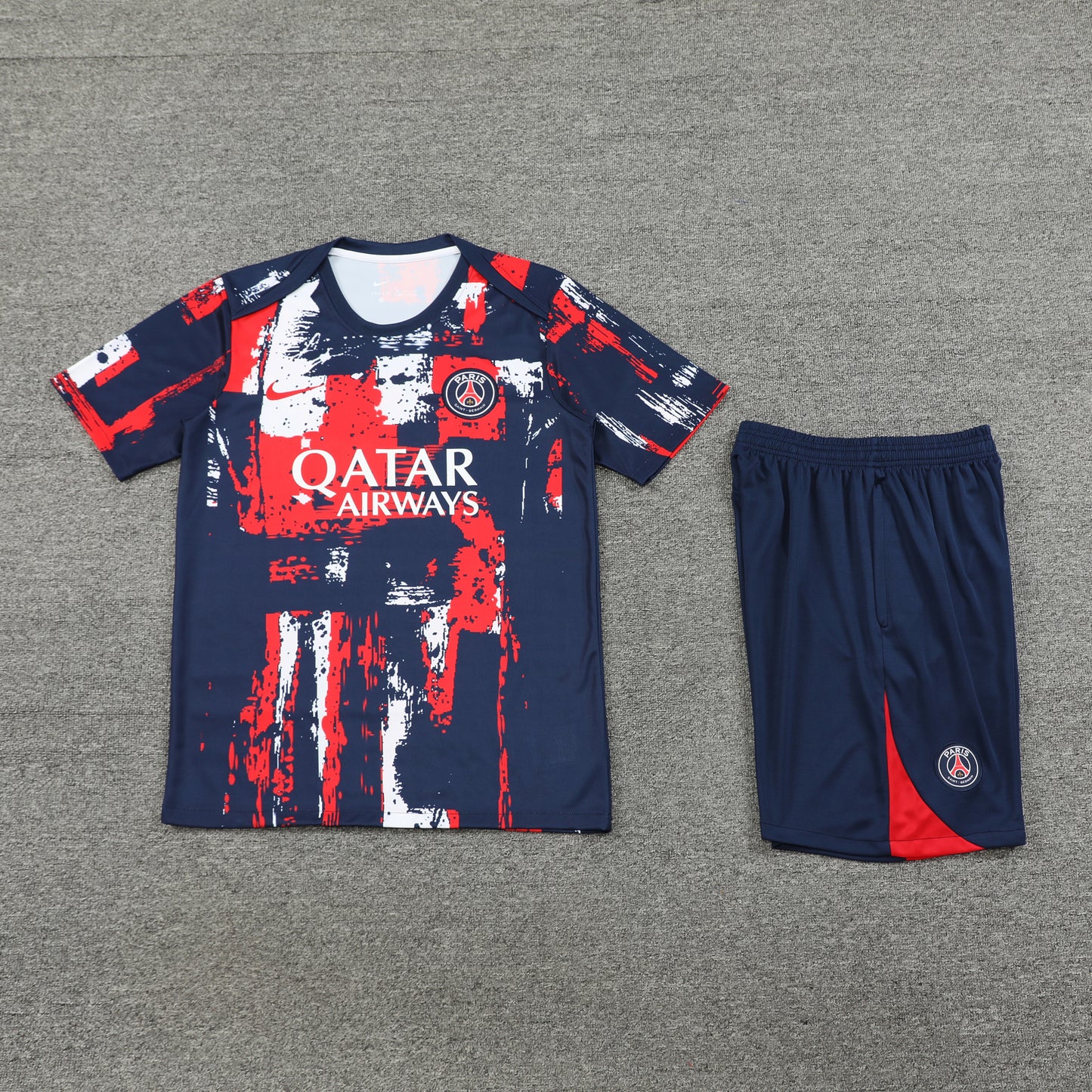 PSG Shorts Set-Red and Navy Blue