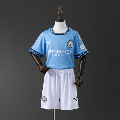 Manchester City 24/25 Home kids kit