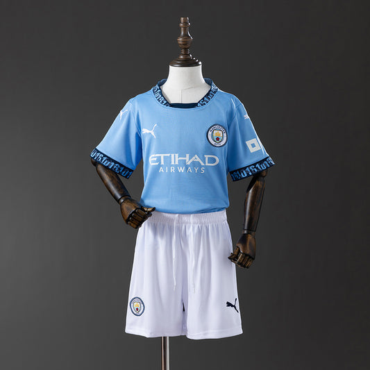 Manchester City 24/25 Home kids kit Jersey