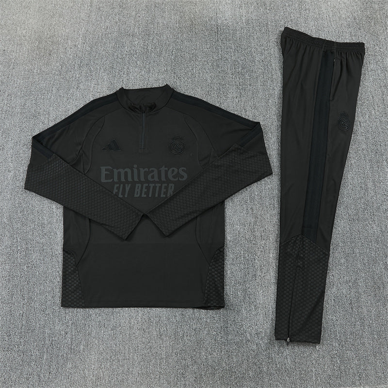Real Madrid Tracksuit-Black