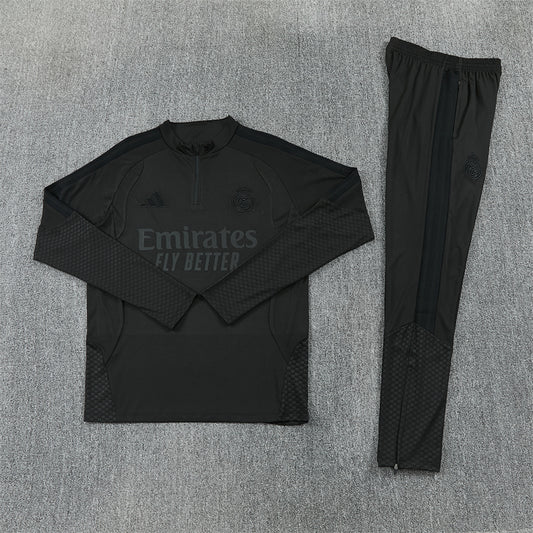 Real Madrid Tracksuit-Black