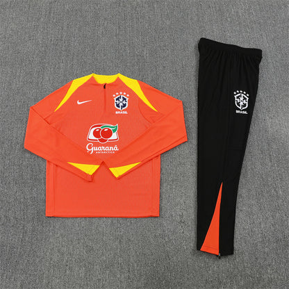 Brazil Tracksuit-Orange and Black