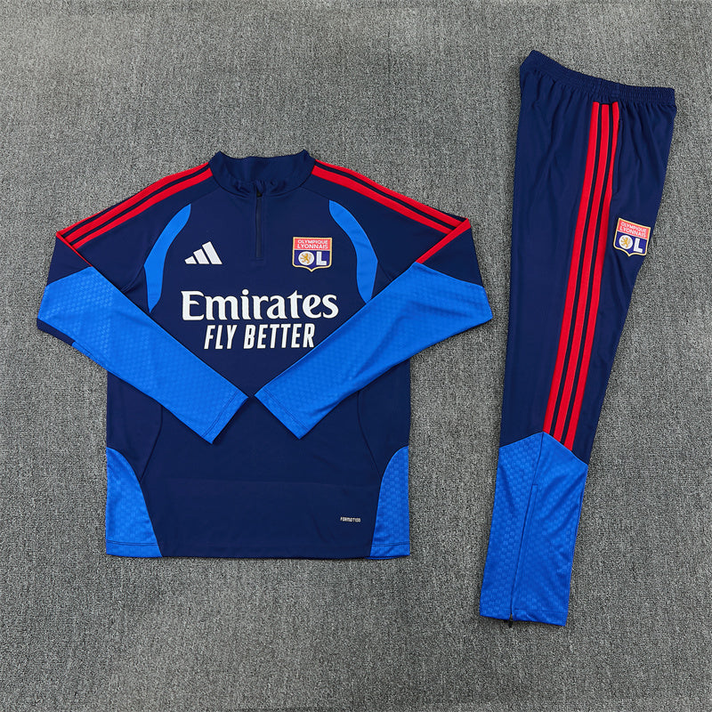 Olympique Lyonnais Tracksuit-Navy Blue
