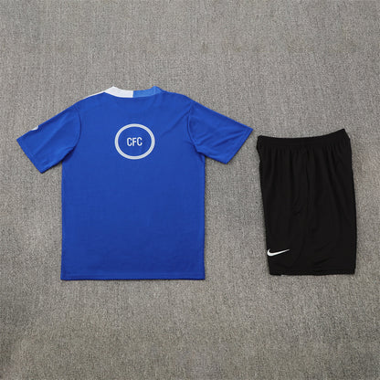 Chelsea Shorts Set-Dark Blue and Black