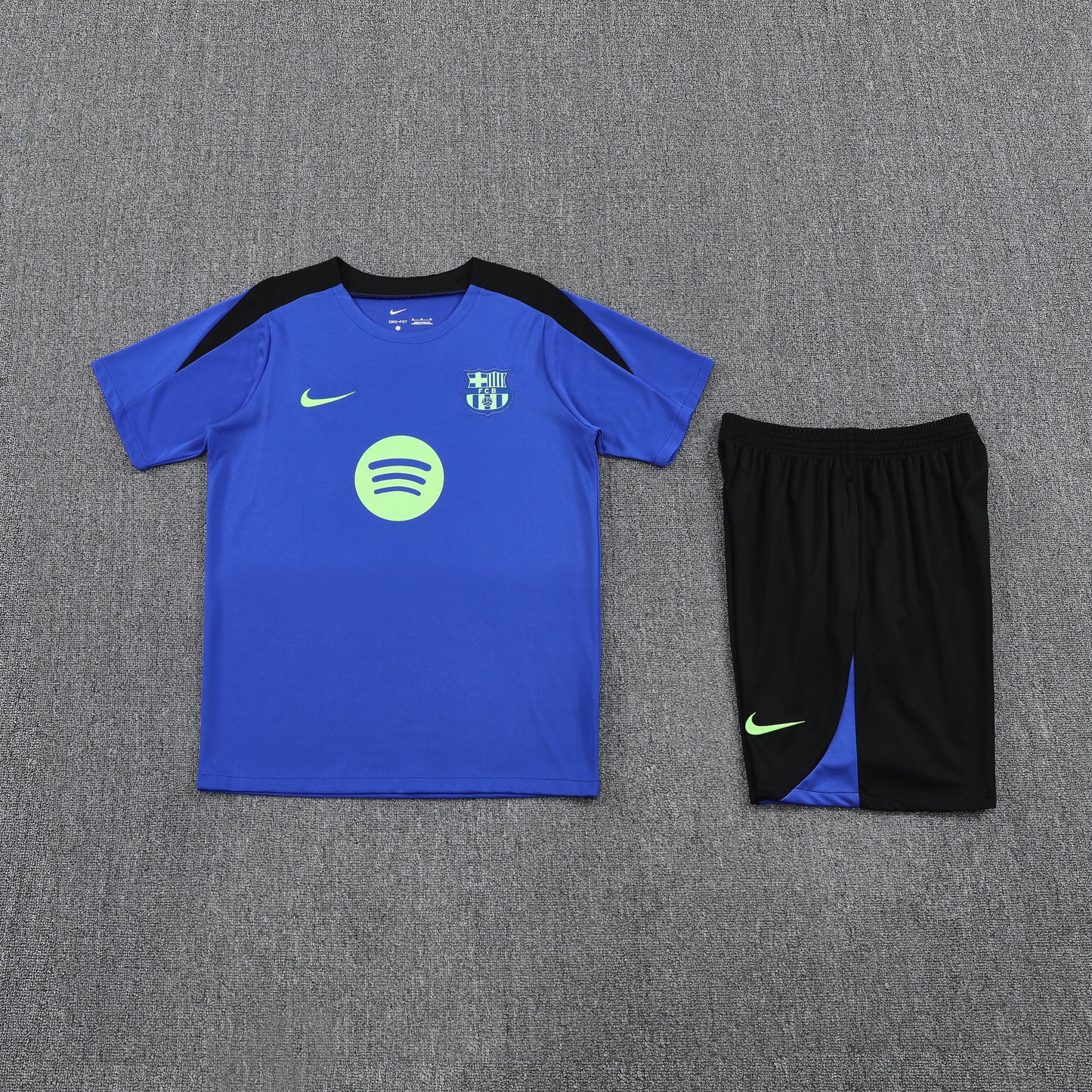 Barcelona Shorts Set-Dark Blue and Black