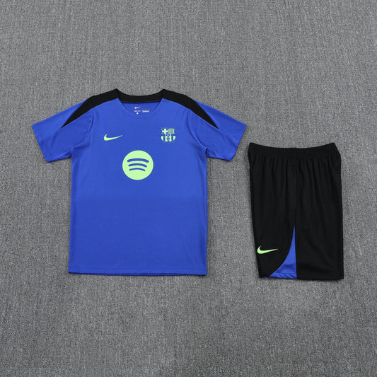 Barcelona Shorts Set-Dark Blue and Black