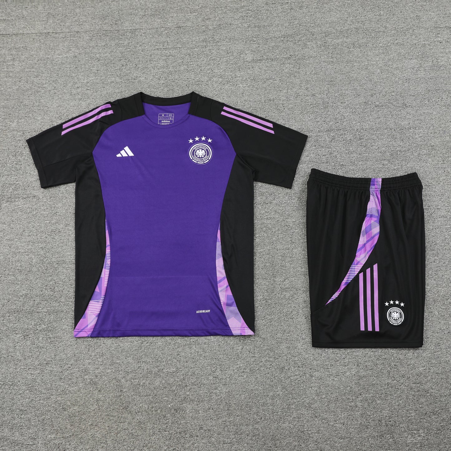 Germany Shorts Set-Purple and Black