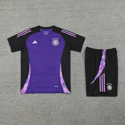 Germany Shorts Set-Purple and Black